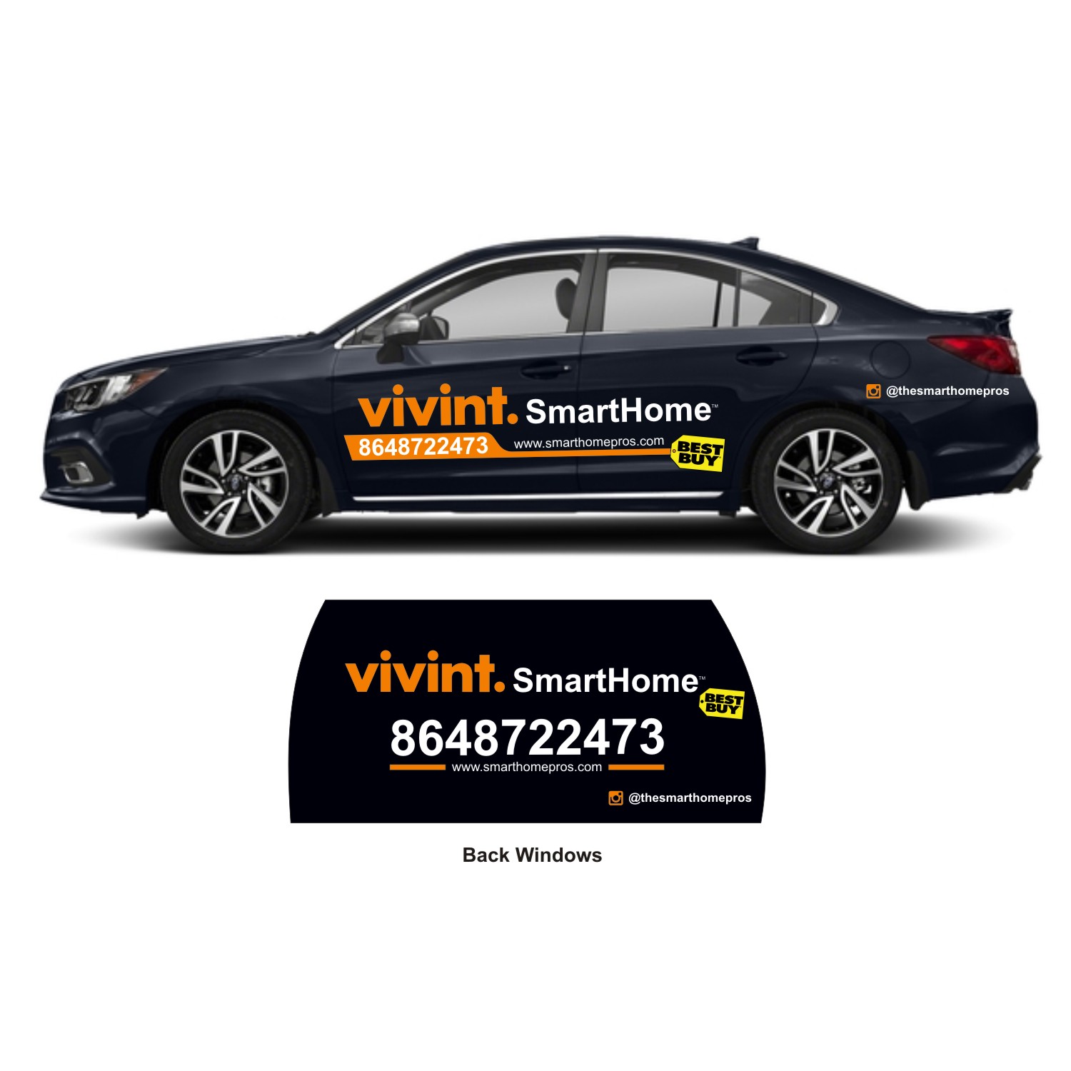 Car Wrap Design by DG+ for Vivint SmartHome  | Design #17383419