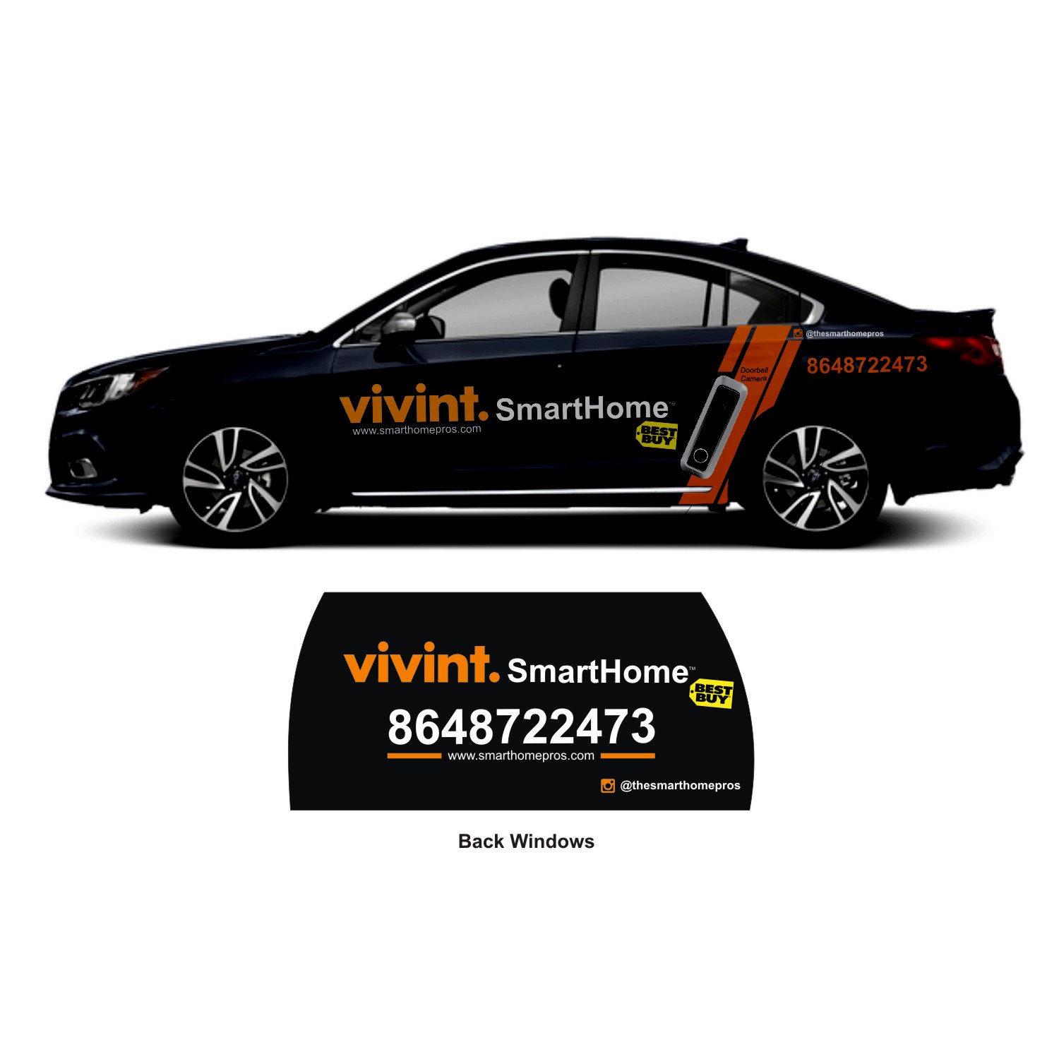 Car Wrap Design by DG+ for Vivint SmartHome  | Design #17416904