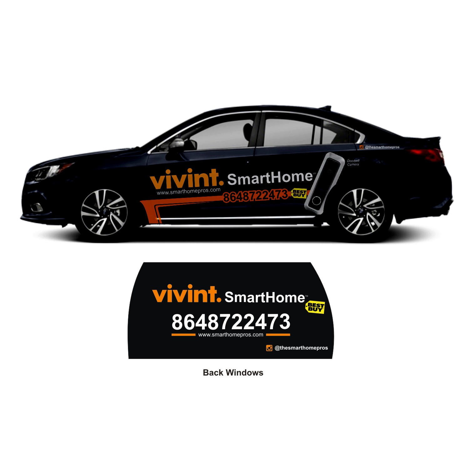Car Wrap Design by DG+ for Vivint SmartHome  | Design #17416909
