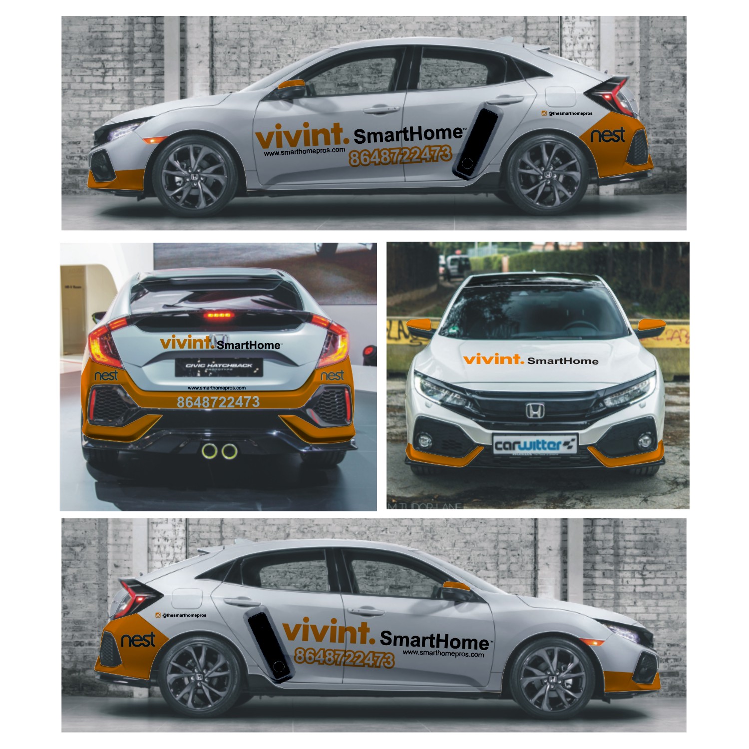 Car Wrap Design by DG+ for Vivint SmartHome  | Design #17427049