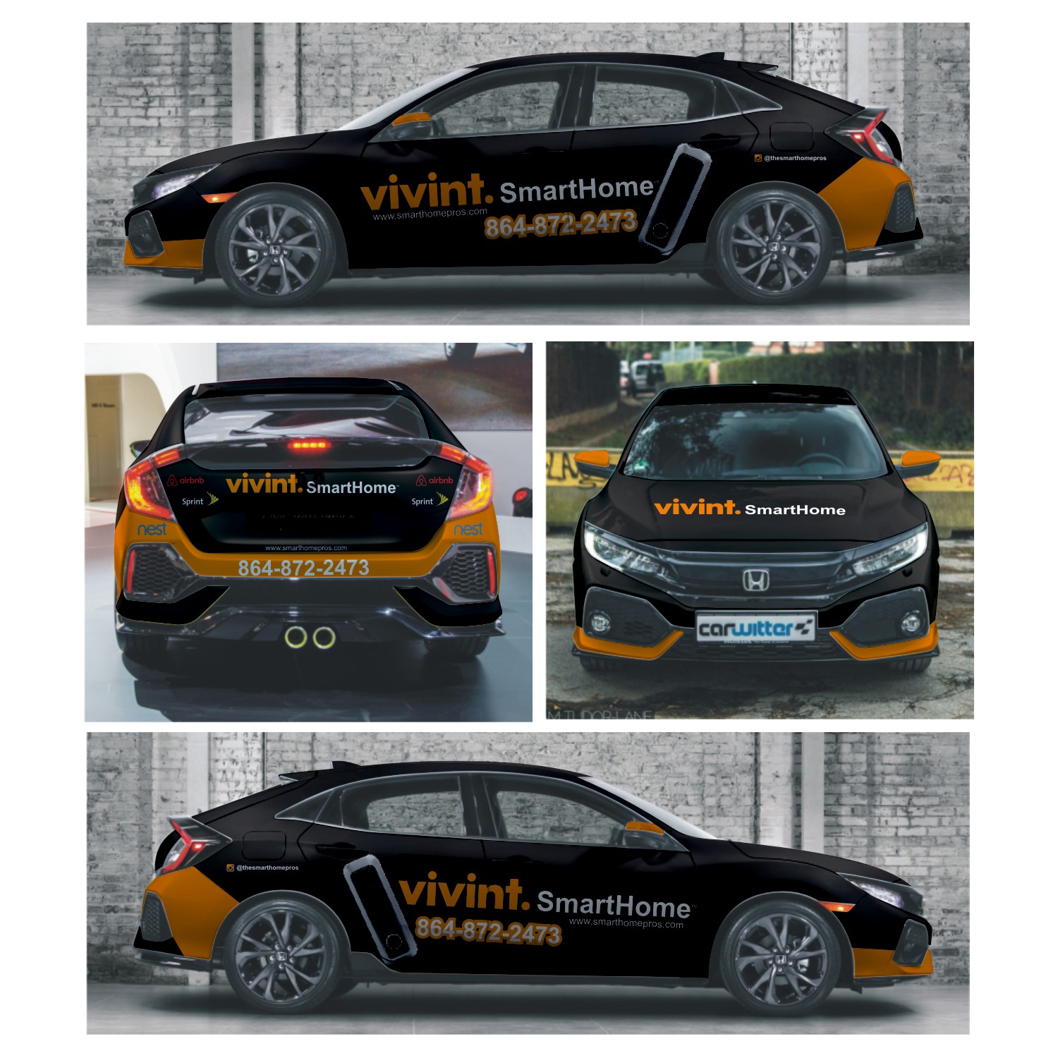 Car Wrap Design by DG+ for Vivint SmartHome  | Design #17435885