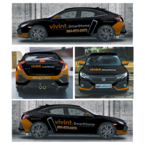 Car Wrap Design by DG+ for Vivint SmartHome  | Design: #17435885