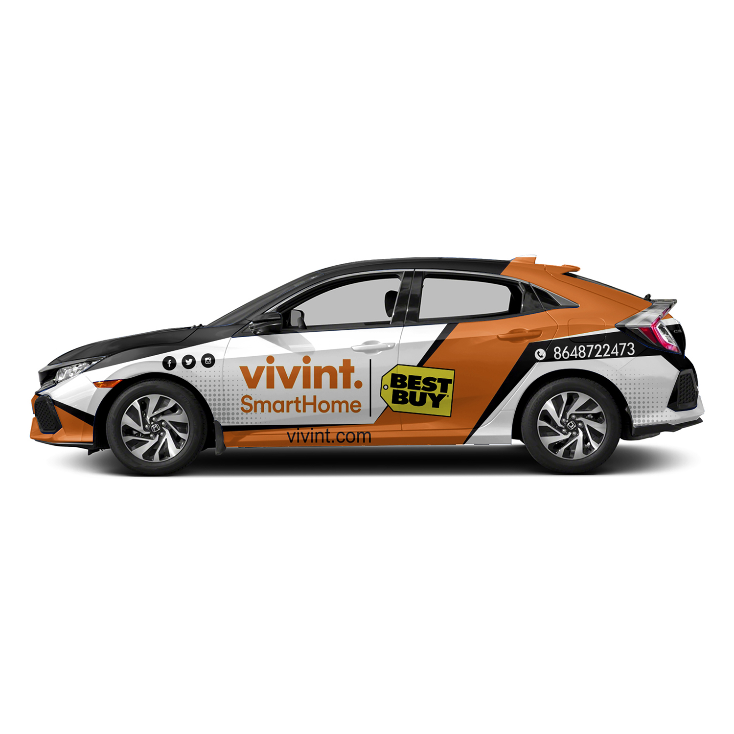 Car Wrap-Design von Czeh für Vivint SmartHome  | Design #17467904