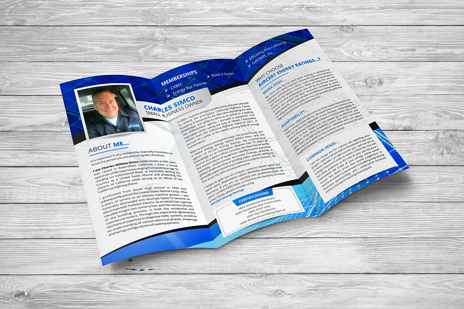 Brochure Design by ecorokerz for Aircert Energy Ratings, Inc. | Design #17396388