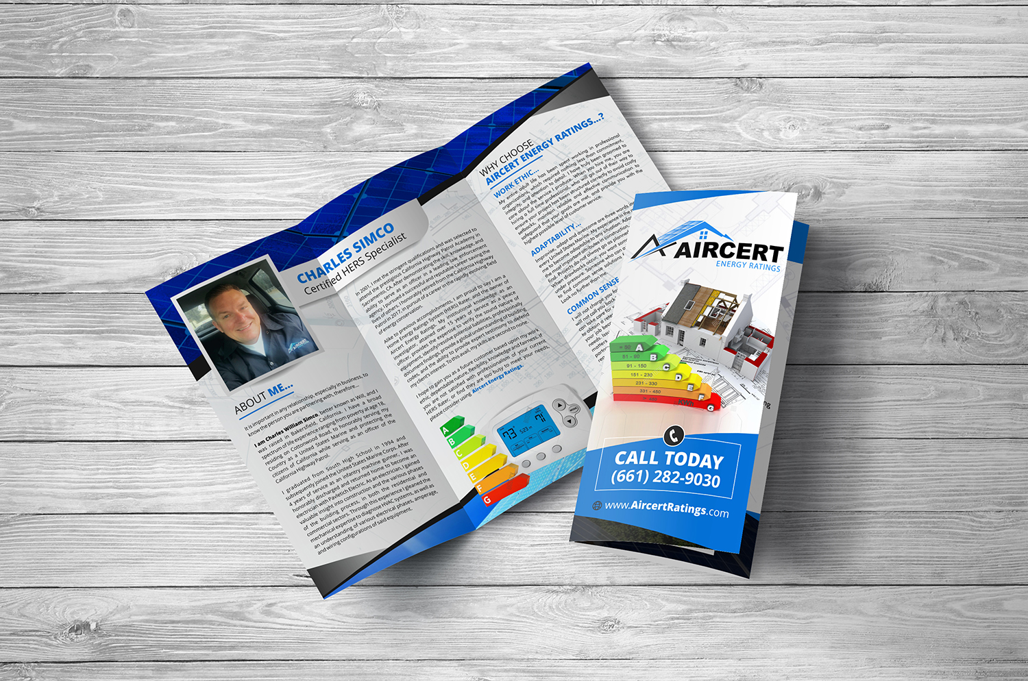 Brochure Design by ecorokerz for Aircert Energy Ratings, Inc. | Design #17408095