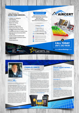 Brochure Design by ecorokerz for Aircert Energy Ratings, Inc. | Design #17418076
