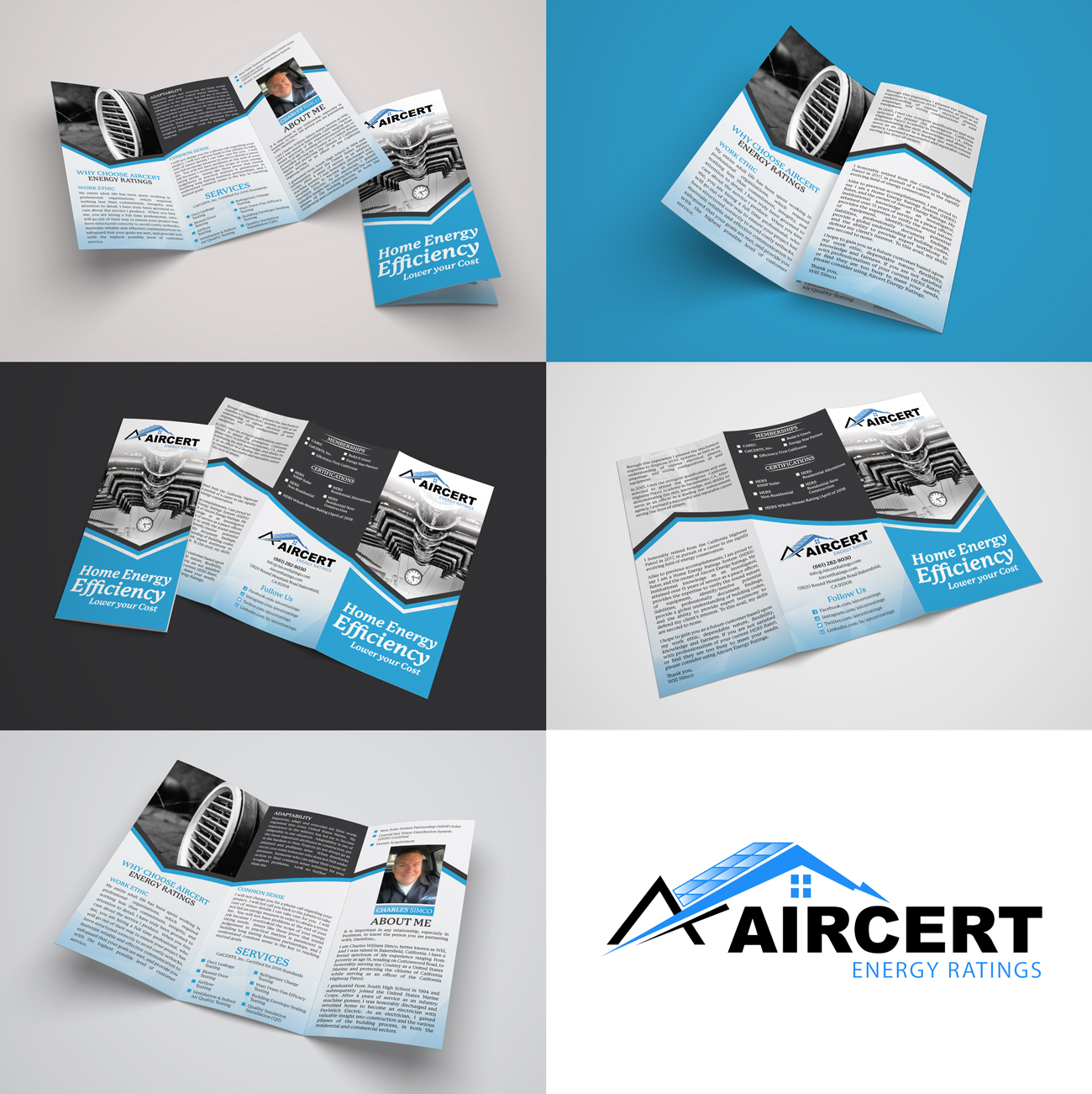 Brochure Design by Dexter Solutions for Aircert Energy Ratings, Inc. | Design #17416046