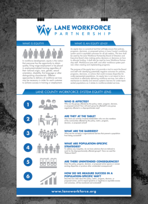 Poster Design by Achiver for Lane Workforce Partnership | Design: #17547331