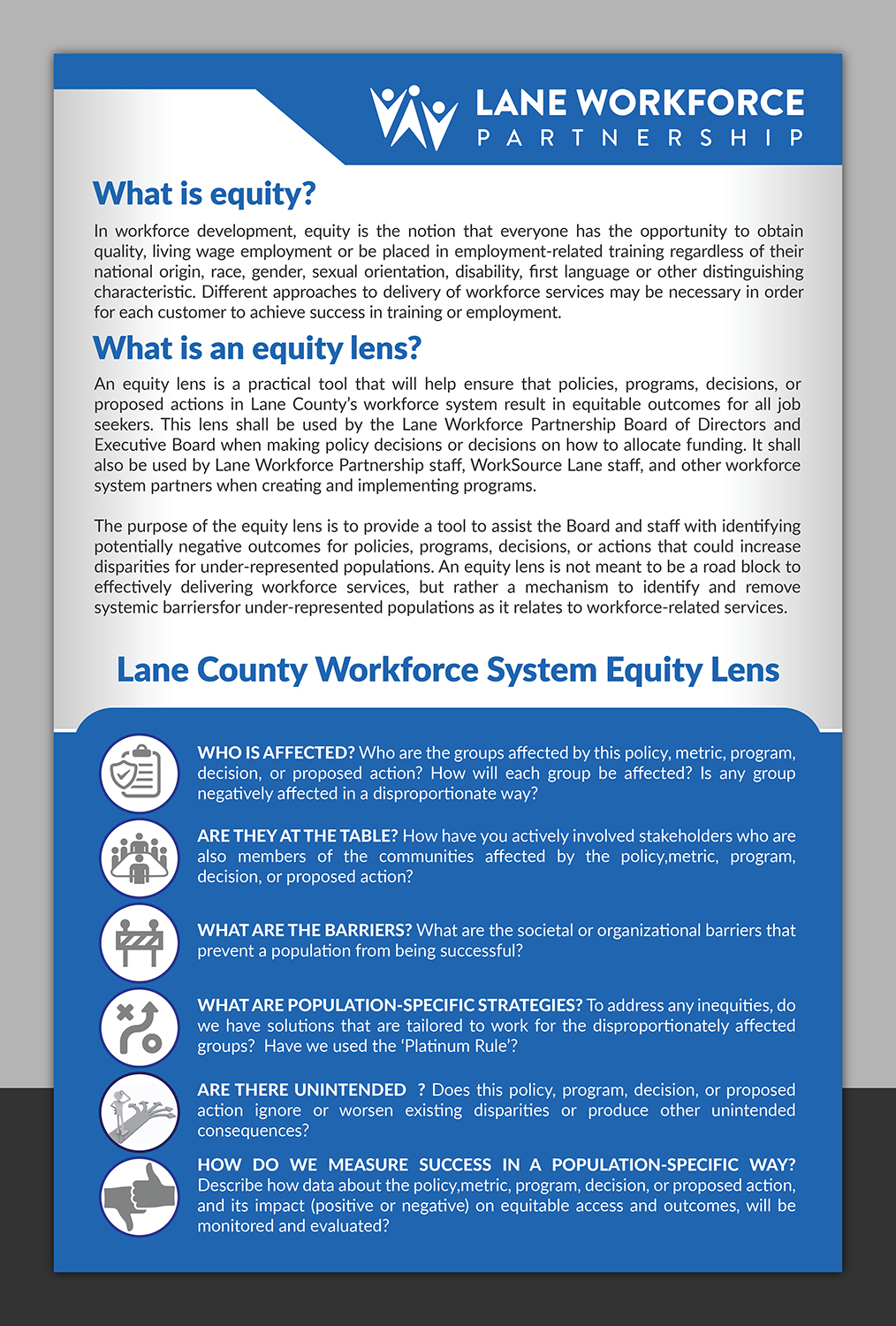 Poster-Design von Deziners Zone für Lane Workforce Partnership | Design #17377574