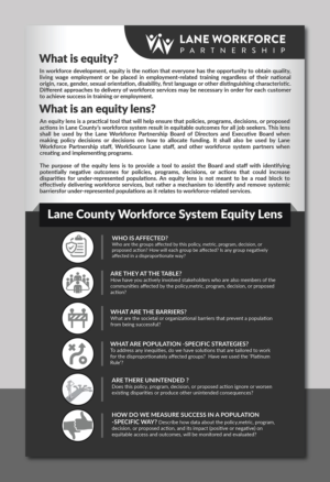 Poster Design by Deziners Zone for Lane Workforce Partnership | Design: #17399239