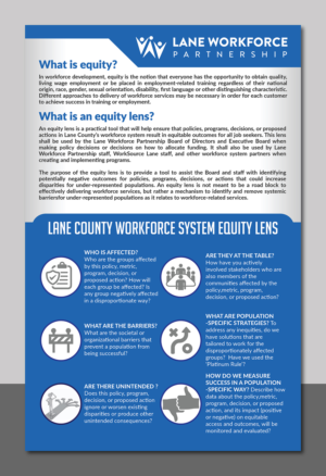 Poster Design by Deziners Zone for Lane Workforce Partnership | Design: #17399242