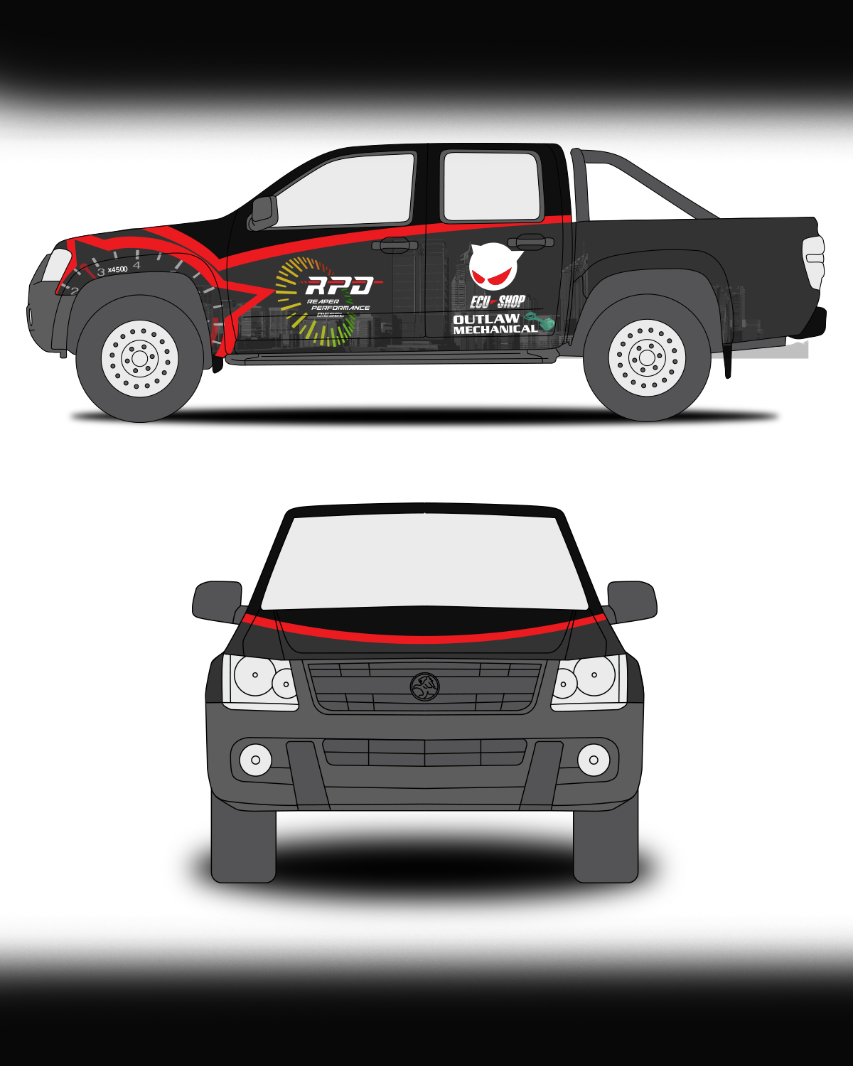 Design de Covering de Véhicule par RubelRir pour Outlaw Mechanical | Design #17672060