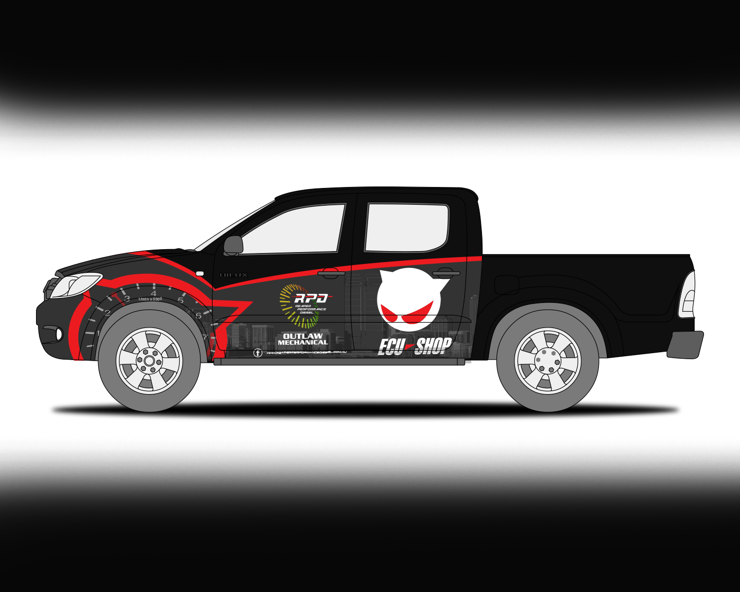 Design de Covering de Véhicule par RubelRir pour Outlaw Mechanical | Design #17763221