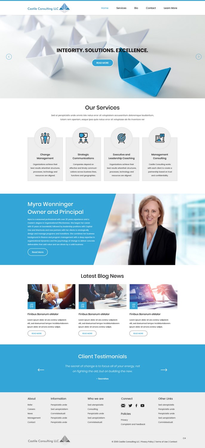 Web Design by pb for Castile Consulting | Design #17403376