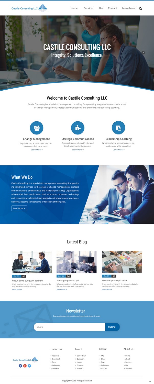 Web Design by pb for Castile Consulting | Design #17403379