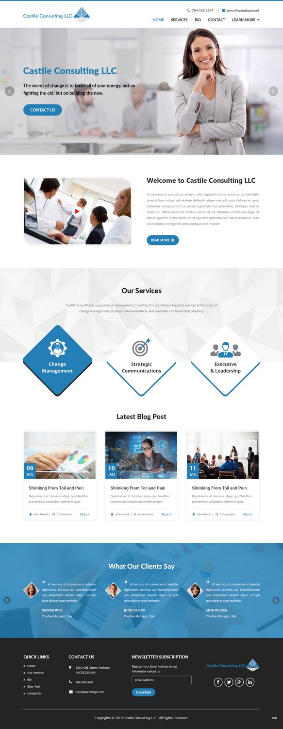 Web Design by pb for Castile Consulting | Design #17403402
