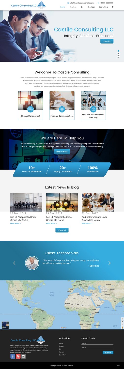 Web Design par pb pour Castile Consulting | Design #17403409