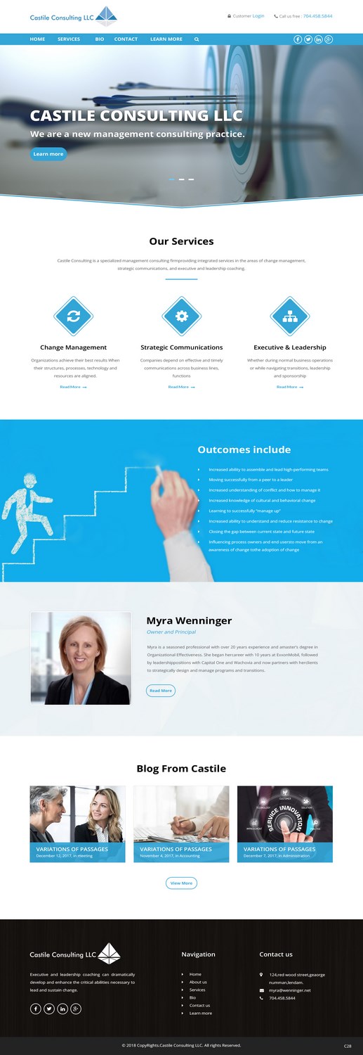 Web Design by pb for Castile Consulting | Design #17403411