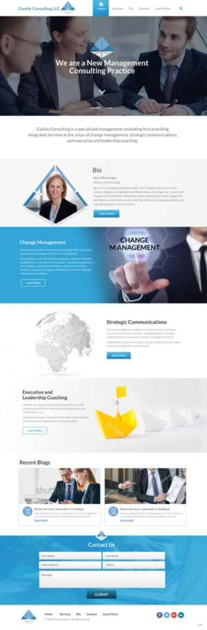 Web Design by pb for Castile Consulting | Design: #17403413