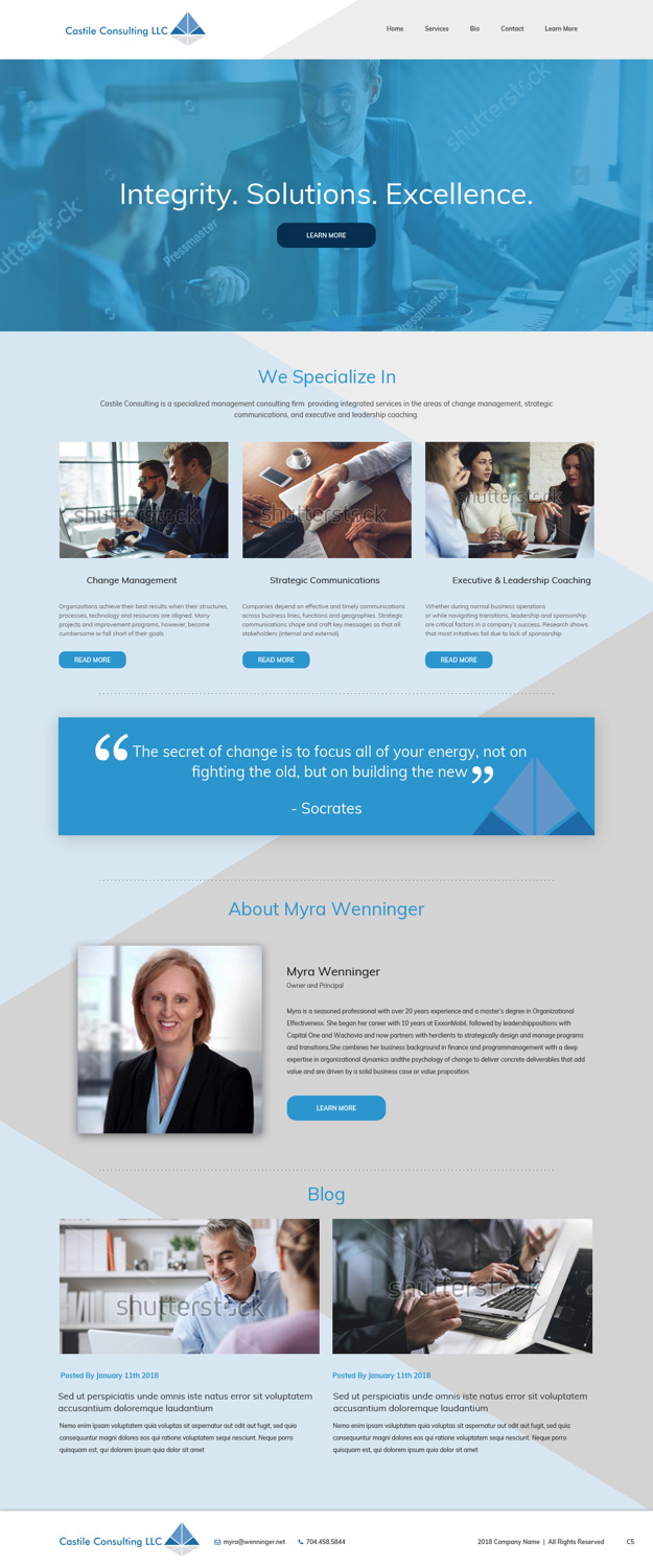 Web Design by pb for Castile Consulting | Design #17414454