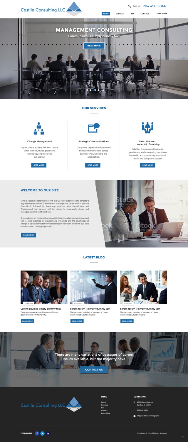 Web Design by pb for Castile Consulting | Design #17414455