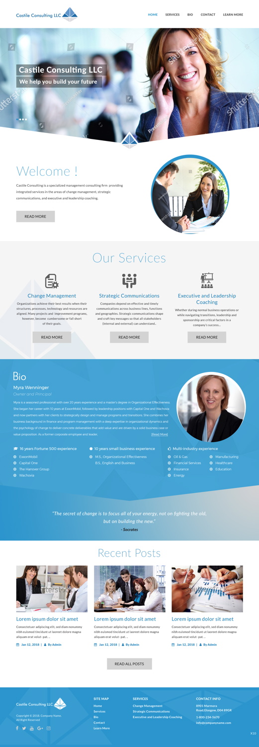 Web Design by pb for Castile Consulting | Design #17431480