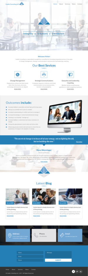 Web Design by rightway for Castile Consulting | Design: #17415148