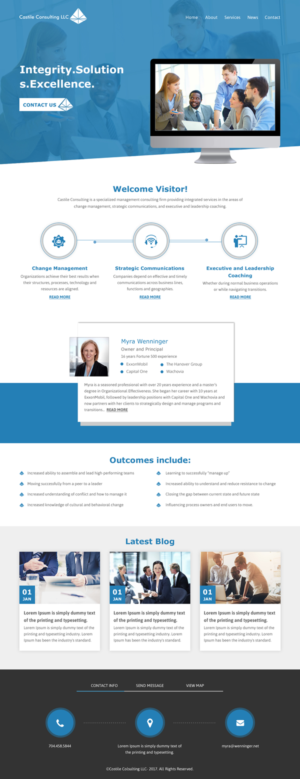 Web Design by rightway for Castile Consulting | Design: #17415158