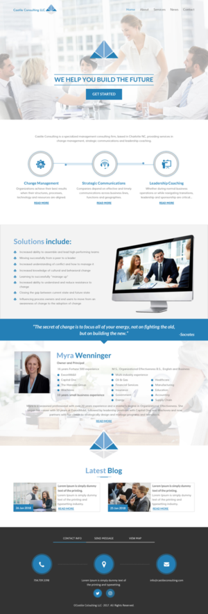 Web Design by rightway for Castile Consulting | Design: #17534775