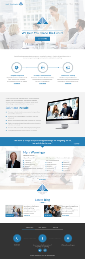 Web Design by rightway for Castile Consulting | Design: #17556055