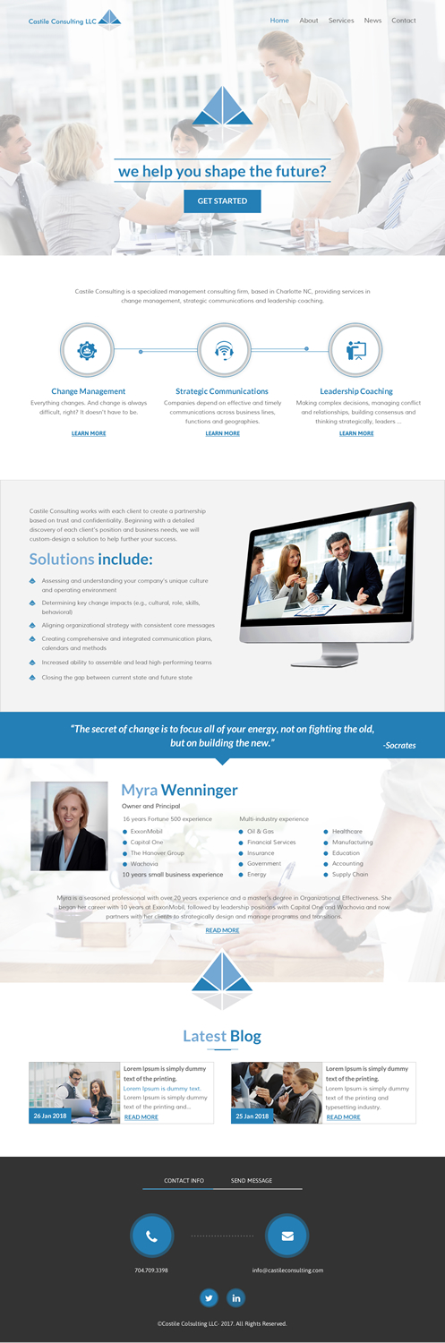 Web Design by rightway for Castile Consulting | Design: #17570693