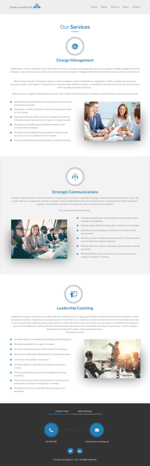 Web Design by rightway for Castile Consulting | Design: #17618038