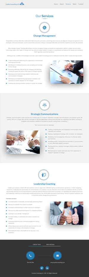 Web Design by rightway for Castile Consulting | Design: #17670937