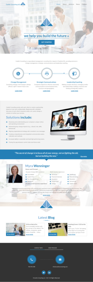 Web Design by rightway for Castile Consulting | Design: #17705245