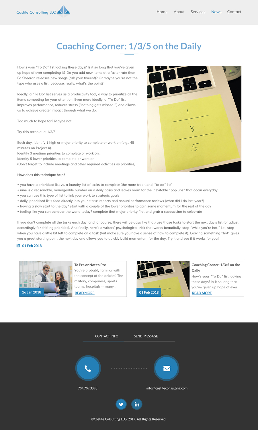 Web Design par rightway pour Castile Consulting | Design #17724967