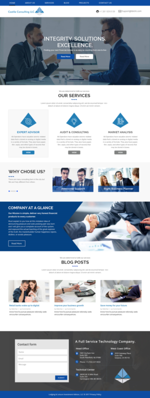 Web Design by Xclusive Designers for Castile Consulting | Design #17387565