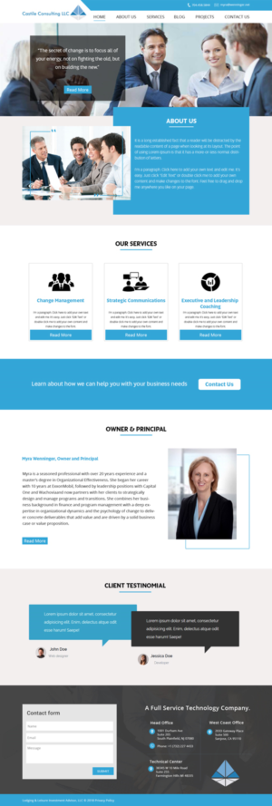 Web Design by Xclusive Designers for Castile Consulting | Design: #17400074