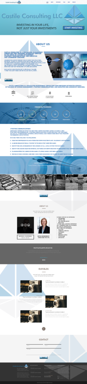 Web Design by Grebowiec Peter for Castile Consulting | Design #17432329