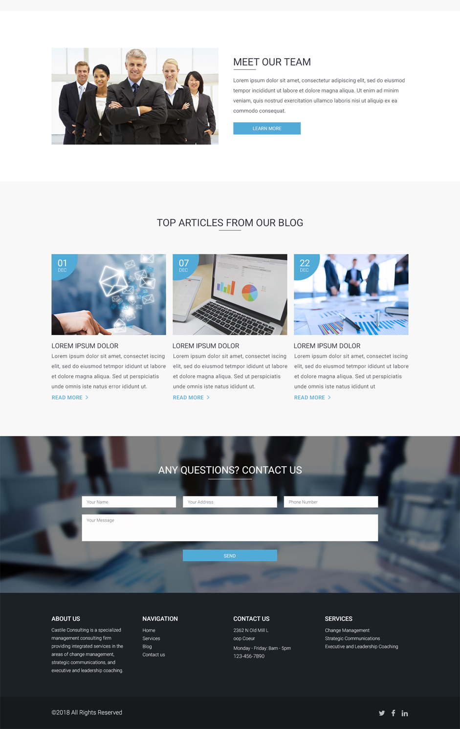 Web Design by vsplch 2 for Castile Consulting | Design #17390110