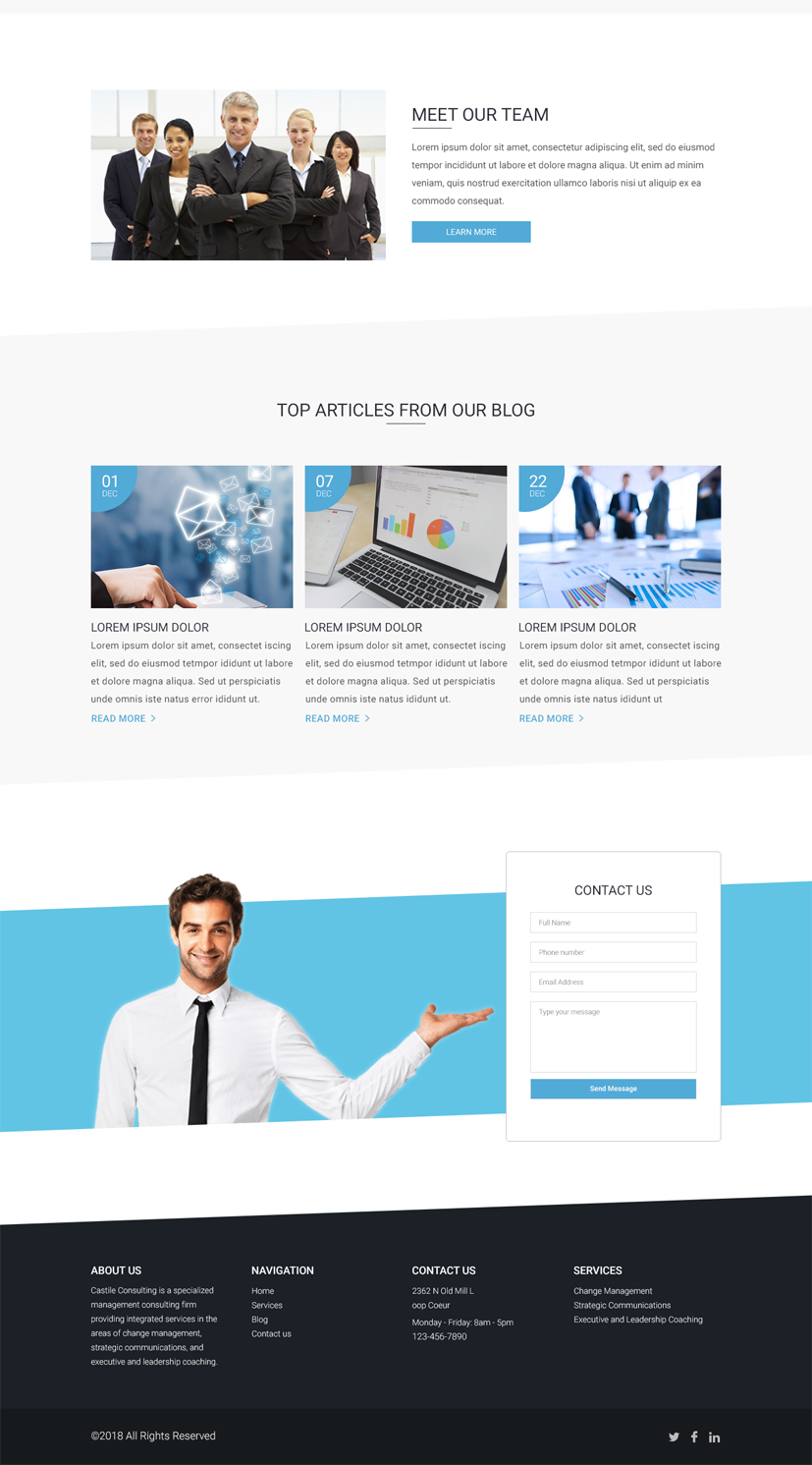 Web Design by vsplch 2 for Castile Consulting | Design #17390129