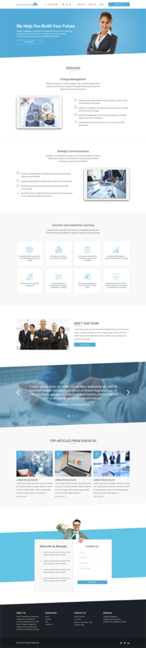 Web Design by vsplch 2 for Castile Consulting | Design: #17392389
