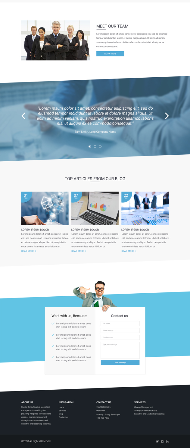 Web Design par vsplch 2 pour Castile Consulting | Design #17392391