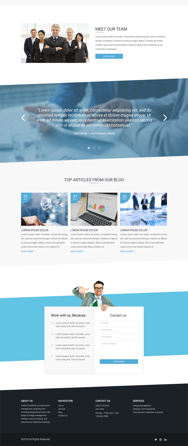 Web Design by vsplch 2 for Castile Consulting | Design #17411521