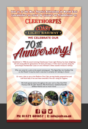 Poster-Design von Deziners Zone für Cleethorpes Light Railway Ltd | Design: #17390371