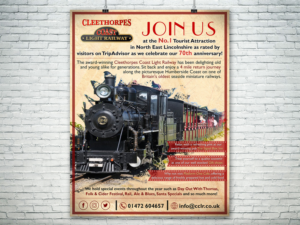 General poster for heritage railway celebrating 70 years  | Poster-Design von Lesaba Design