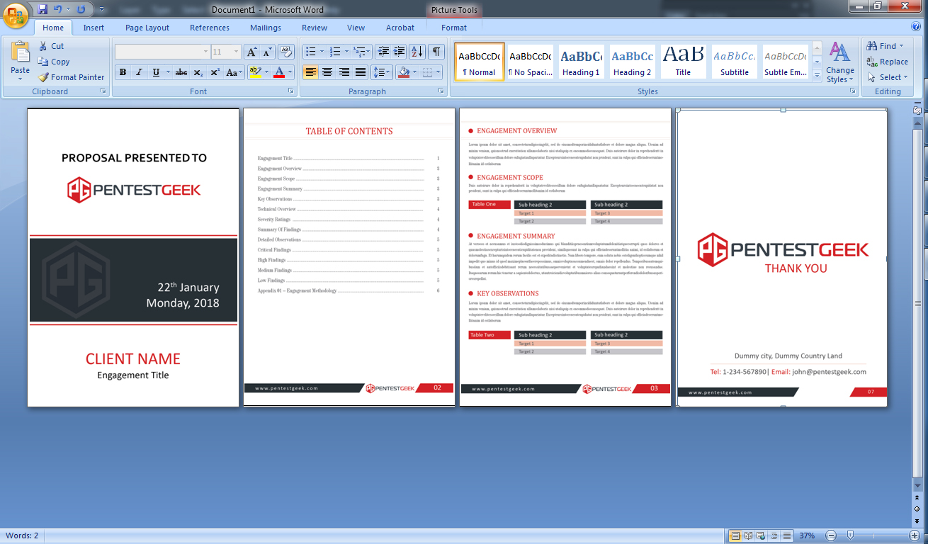 Word Template Design by Creative Jiniya for this project | Design #17493597