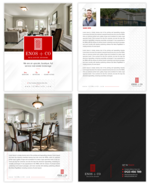 Brochure Design by SD WEBCREATION for Enos + Co Real Estate Advisors | Design #17415966
