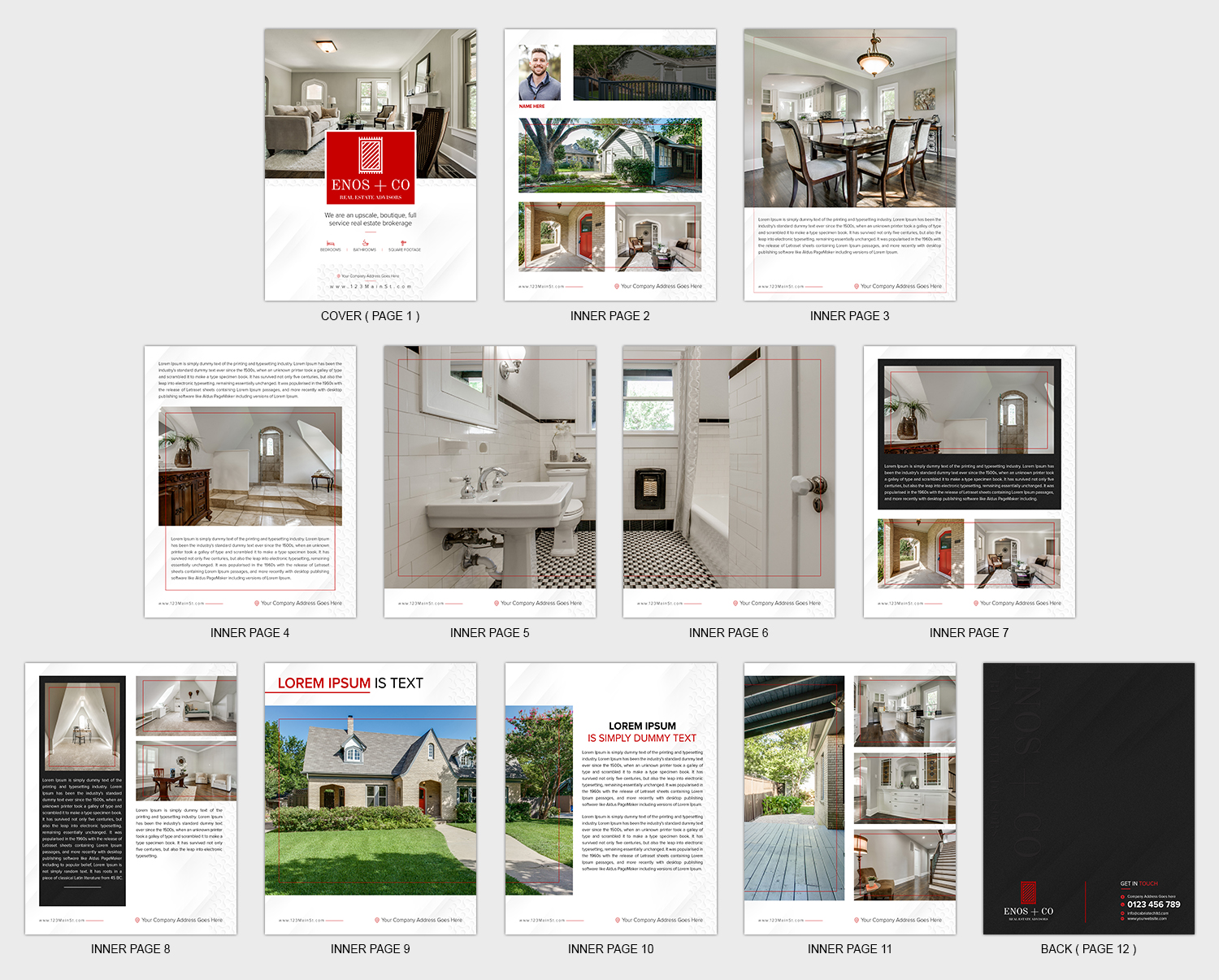 Brochure Design by SAI DESIGNS for Enos + Co Real Estate Advisors | Design #17477613