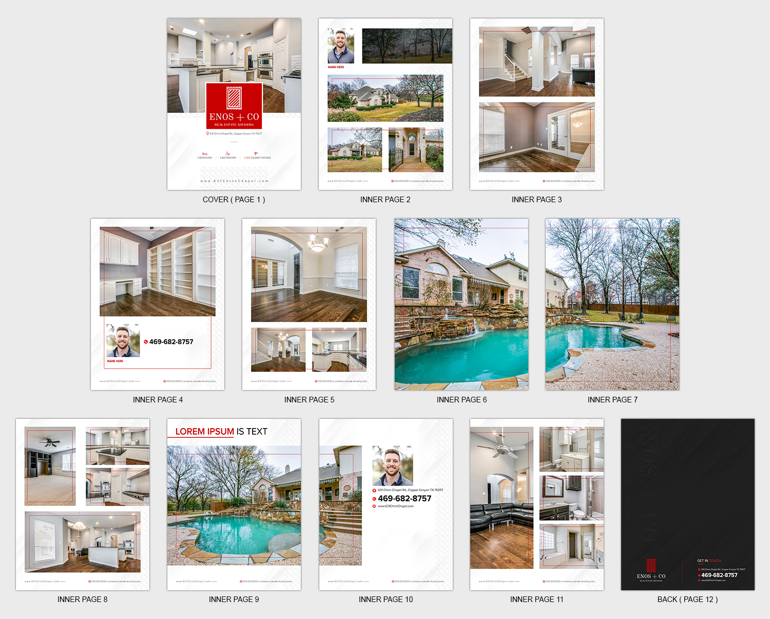 Brochure Design by SAI DESIGNS for Enos + Co Real Estate Advisors | Design #17816788