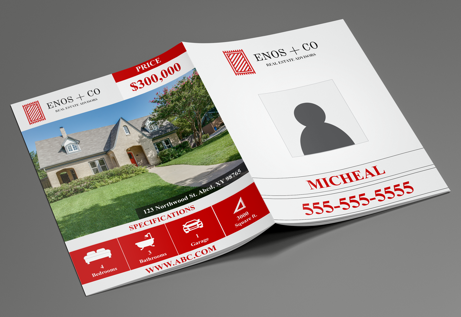 Brochure Design by HamzaMalik for Enos + Co Real Estate Advisors | Design #17413739